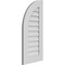 Ekena Millwork Quarter Round Top Left Surface Mount PVC Gable Vent w/ 3-1/2"W x 1"P Standard Frame, 16"W x 34"H GVPQL16X3401SN - alternate 4